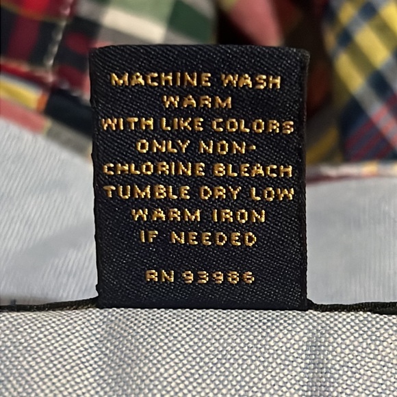 Brooks Brothers India Madras Plaid Patchwork Casual Golf Shorts Men’s Size 35 - Picture 7 of 7